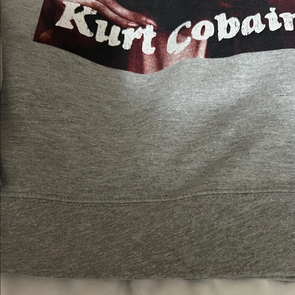 Kurt Cobain Nirvana - never worn Gray Crewneck Sweatshirt- very good quality